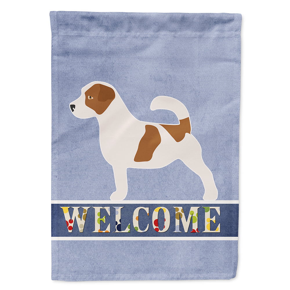 Jack Russell Terrier Welcome Flag Canvas House Size