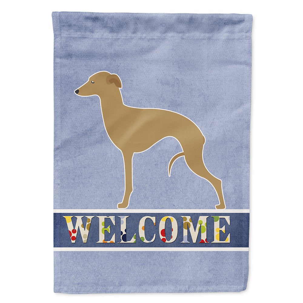 Italian Greyhound Welcome Flag Canvas House Size