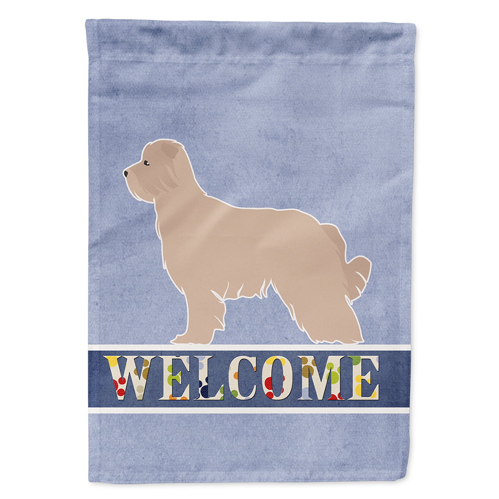 Pyrenean Shepherd Welcome Flag Canvas House Size