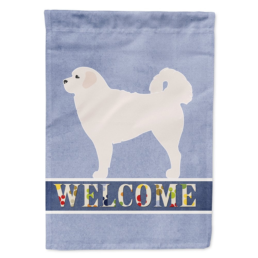 Polish Tatra Sheepdog Welcome Flag Canvas House Size