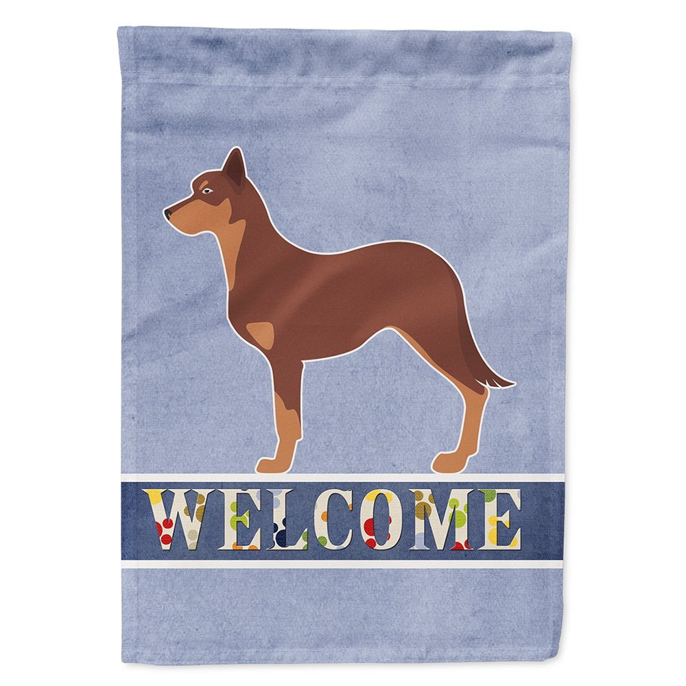 Australian Kelpie Dog Welcome Flag Canvas House Size