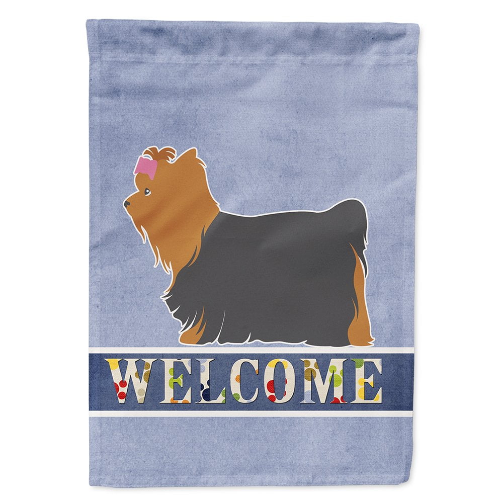 Yorkshire Terrier Yorkie Welcome Flag Canvas House Size