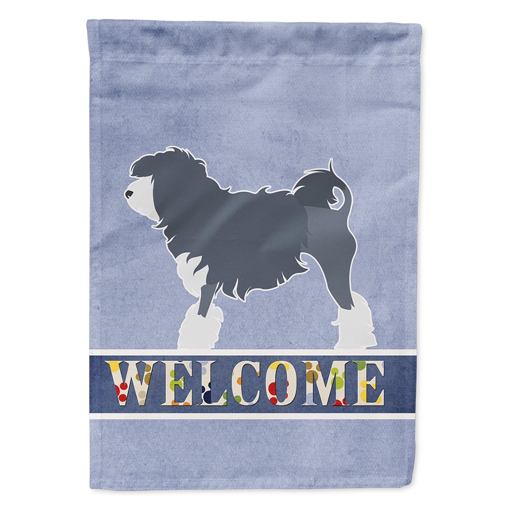 Lowchen Welcome Flag Canvas House Size