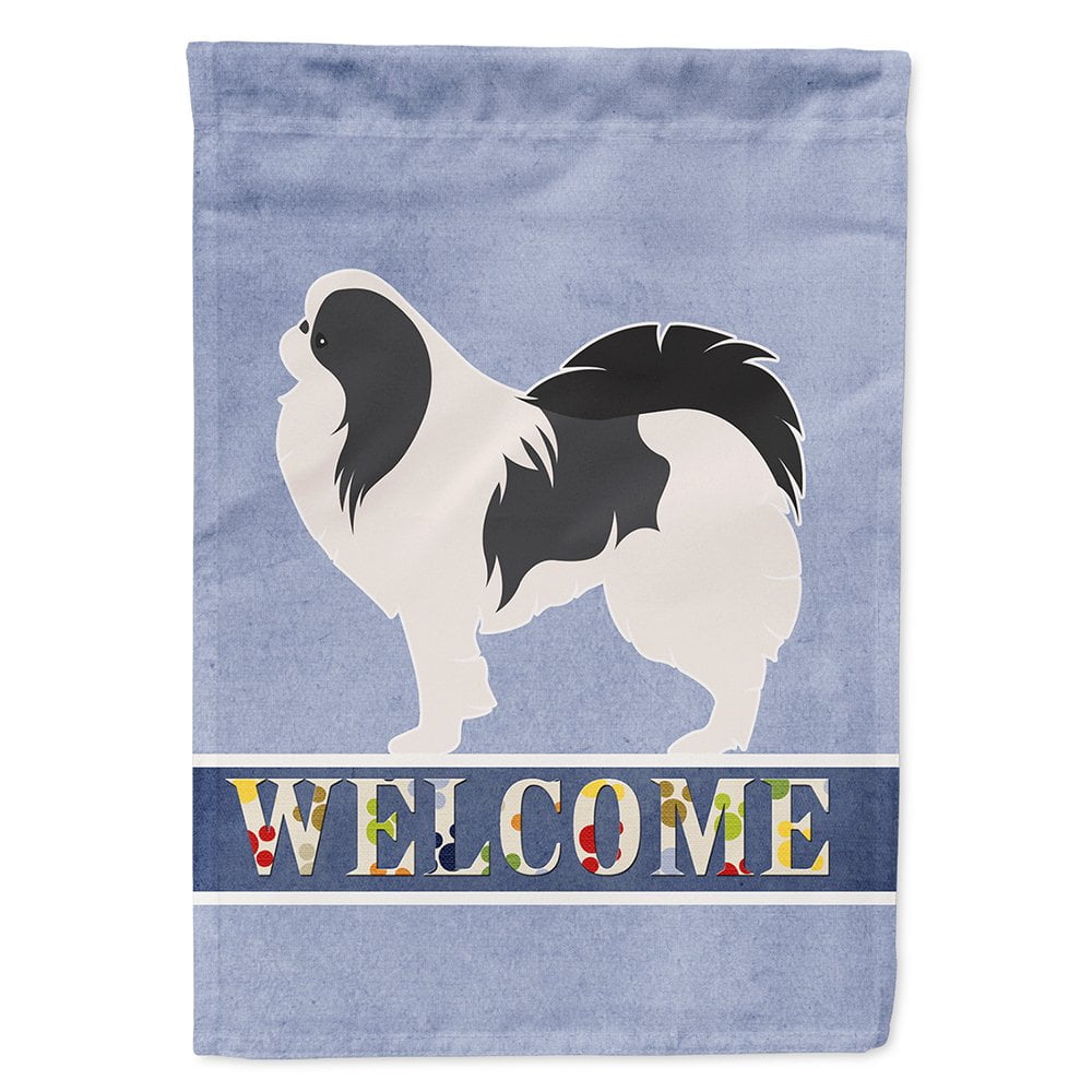 Japanese Chin Welcome Flag Canvas House Size