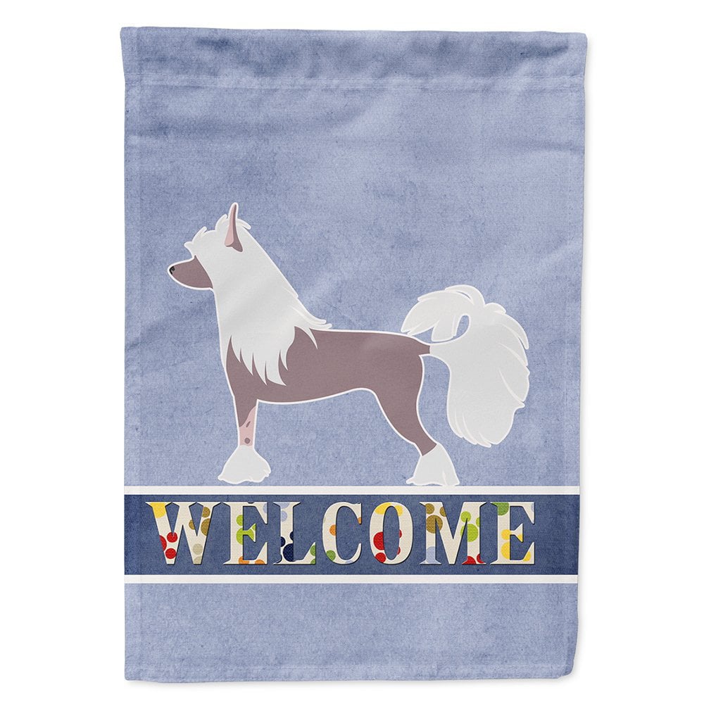 Chinese Crested Welcome Flag Canvas House Size