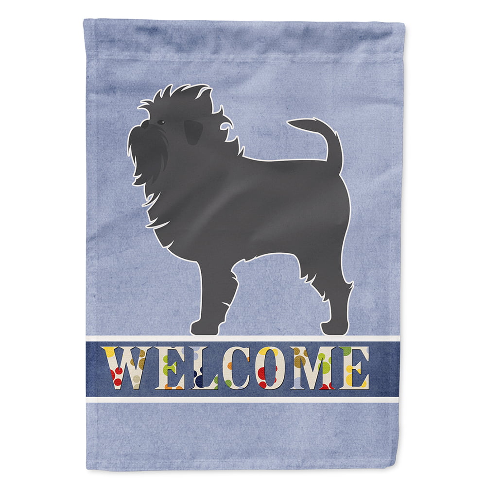 Affenpinscher Welcome Flag Canvas House Size