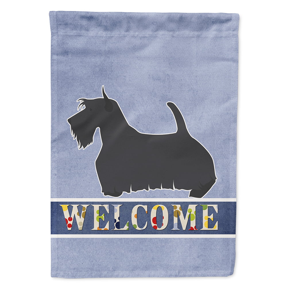 Scottish Terrier Welcome Flag Canvas House Size