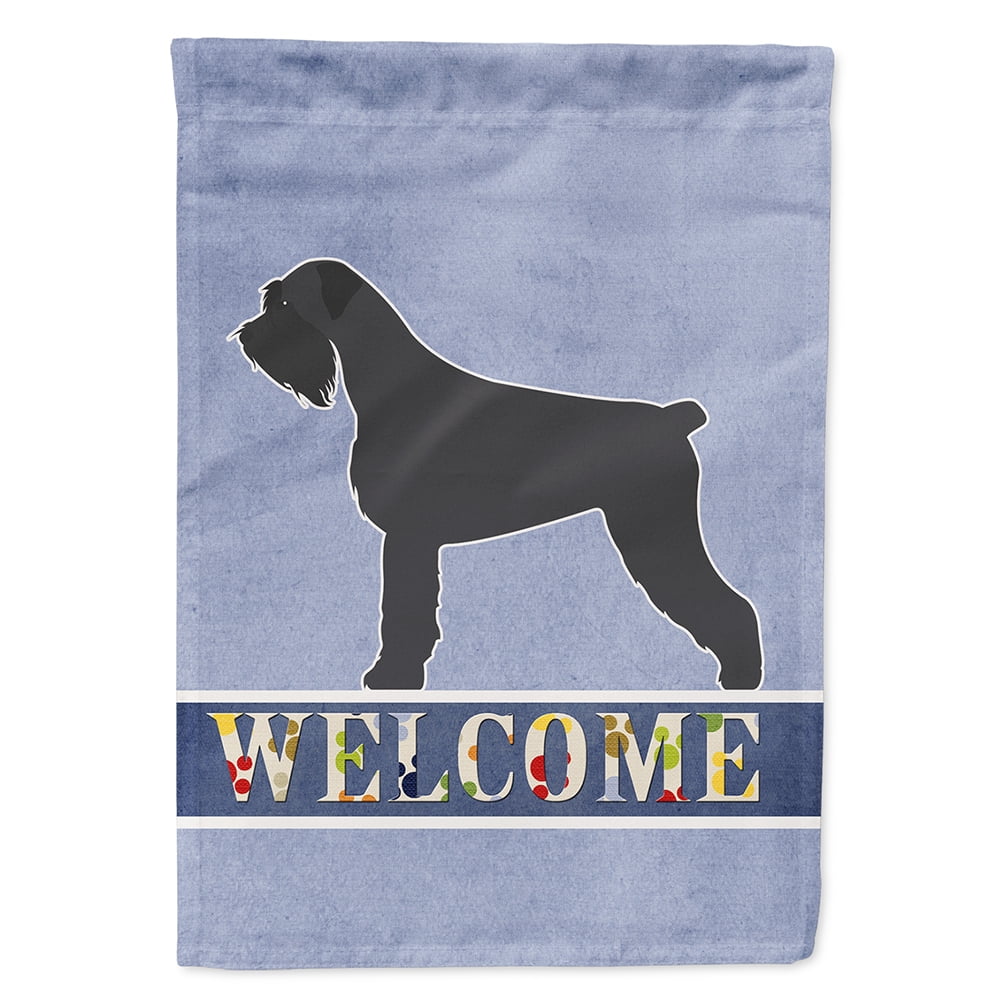 Giant Schnauzer Welcome Flag Canvas House Size