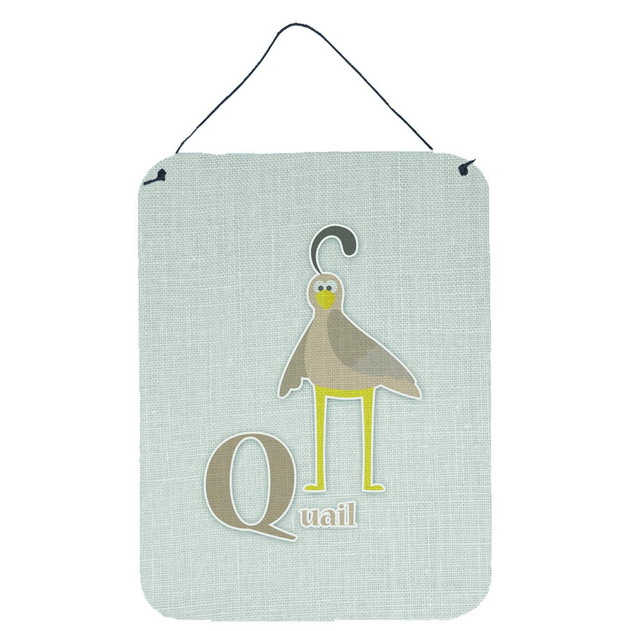 Alphabet Q for Quail Wall or Door Hanging Prints