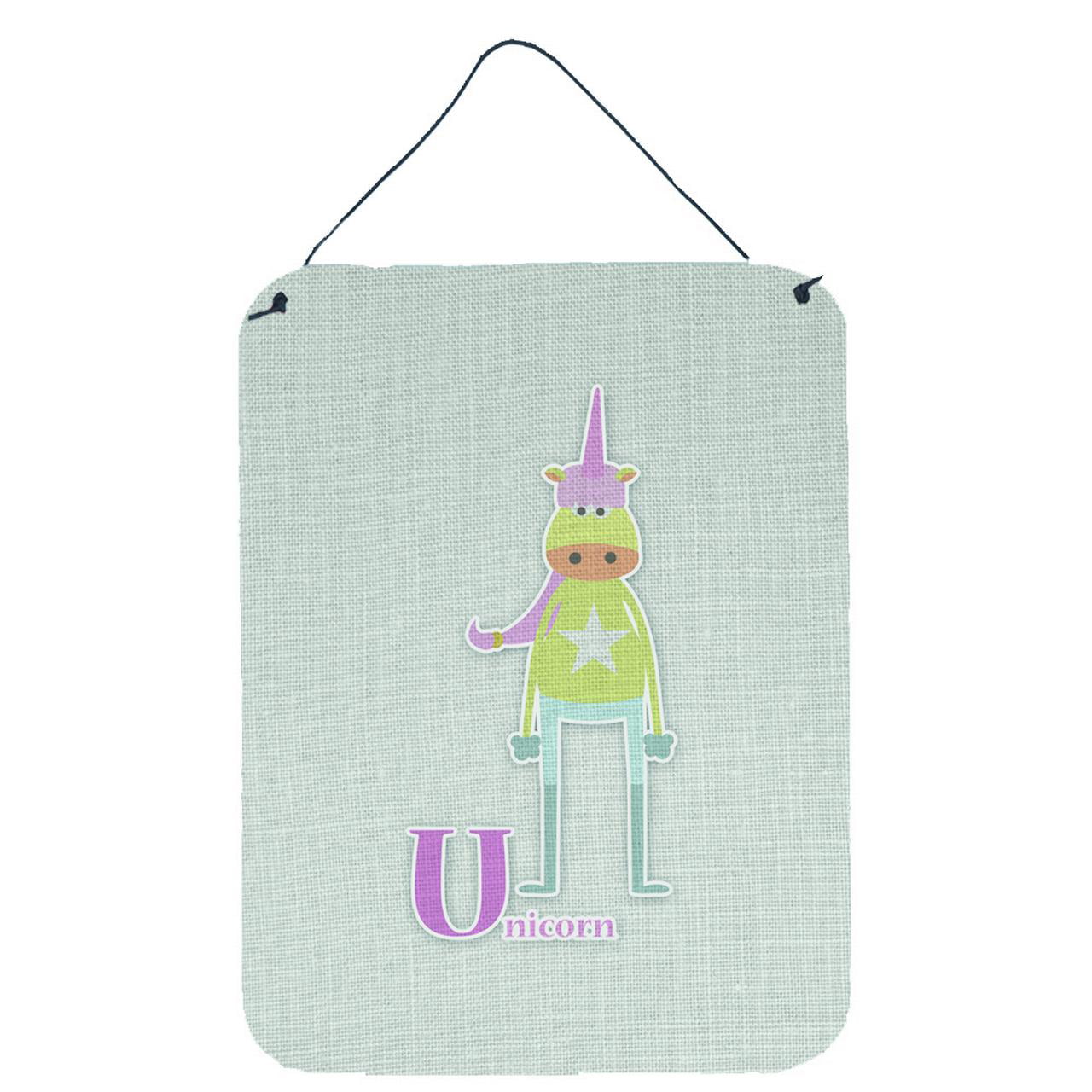 Alphabet U for Unicorn Wall or Door Hanging Prints