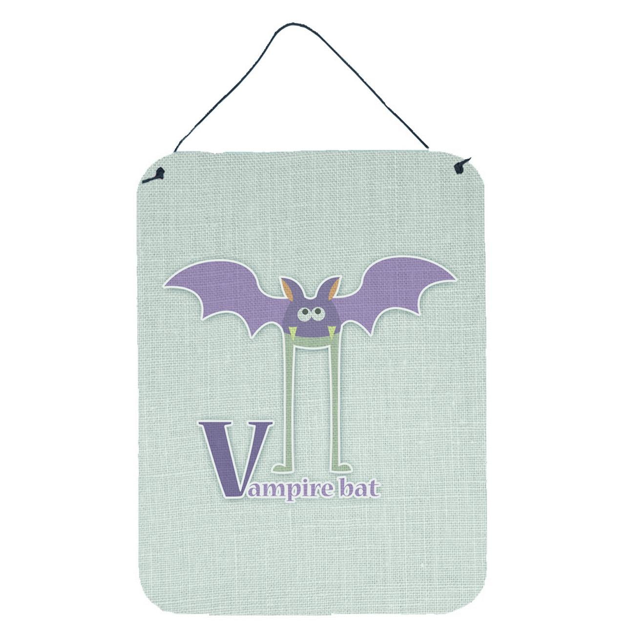 Alphabet V for Vampire Bat Wall or Door Hanging Prints