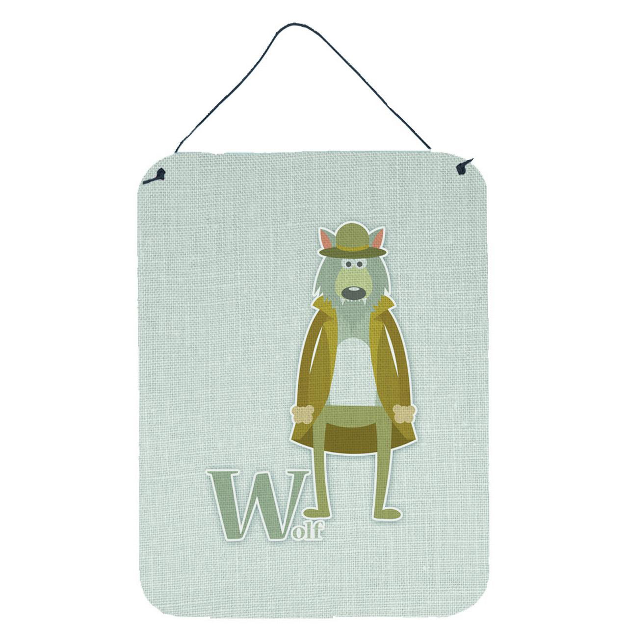 Alphabet W for Wolf Wall or Door Hanging Prints