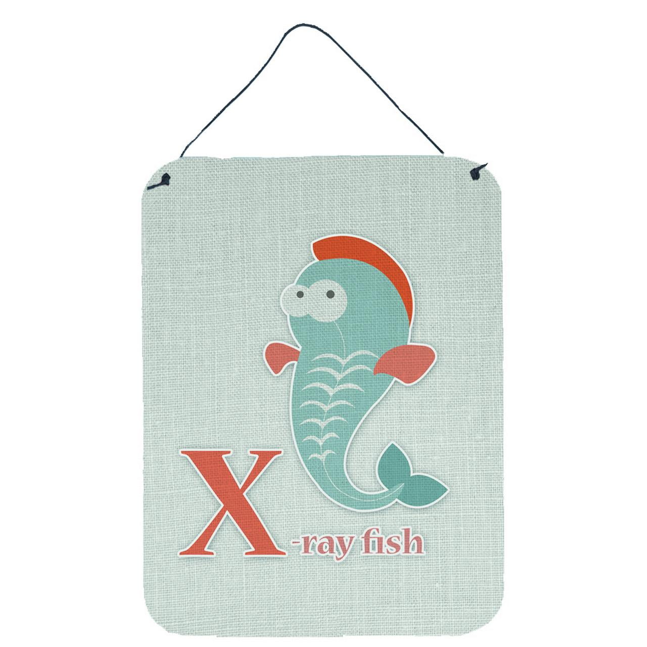 Alphabet X for Xray Fish Wall or Door Hanging Prints