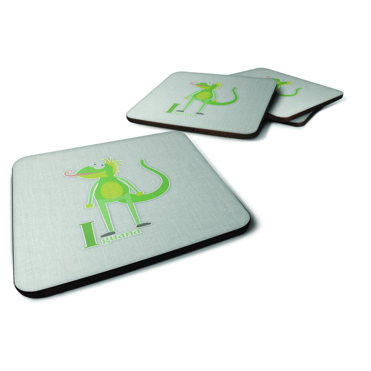 BB5734FC Alphabet I For Iguana Foam Coasters - Set of 4