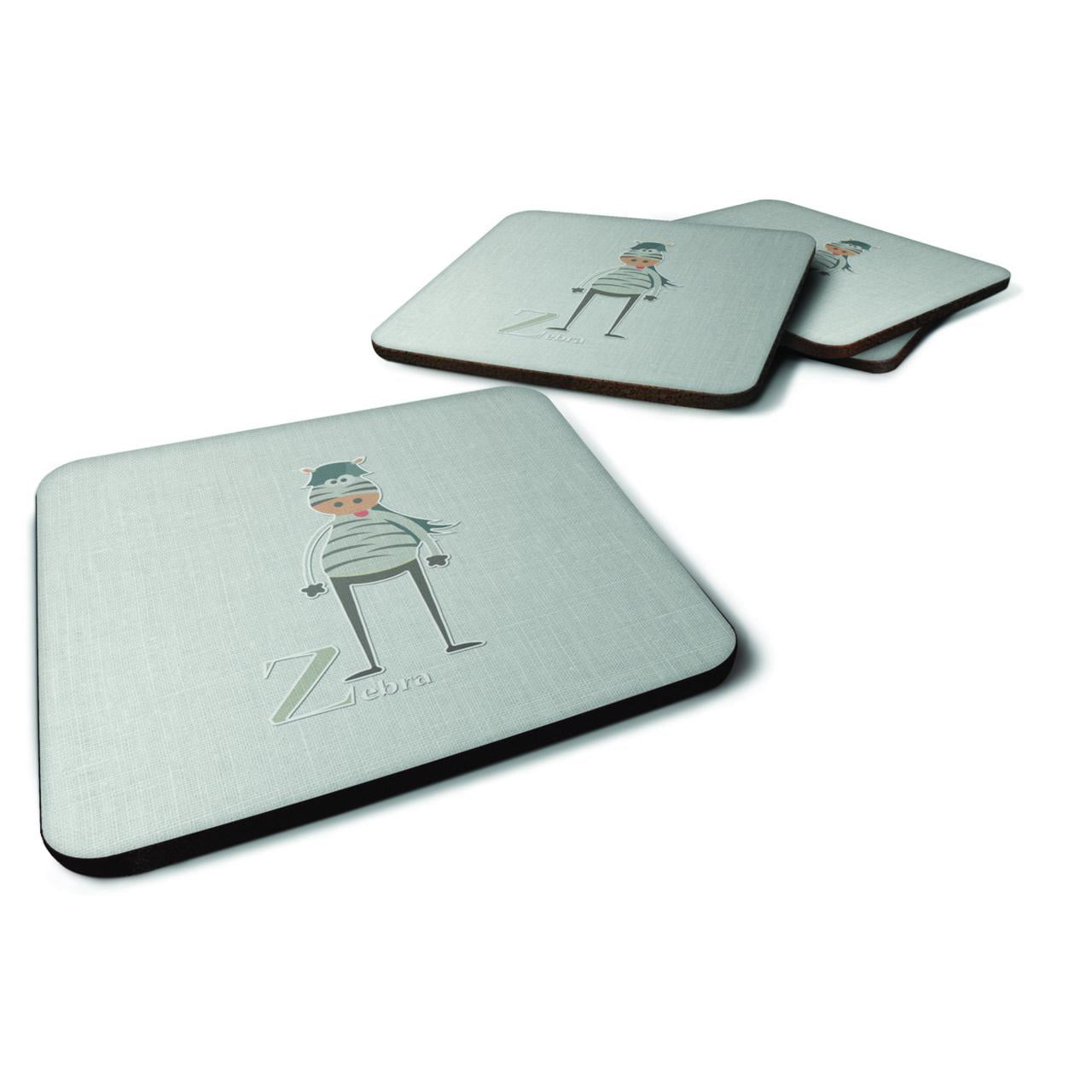 BB5751FC Alphabet Z For Zebra Foam Coasters - Set of 4
