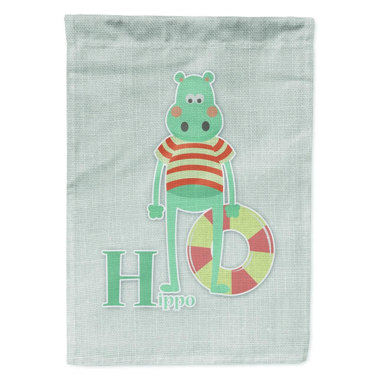 BB5733GF Alphabet H for Hippopotamus Garden Size Flag