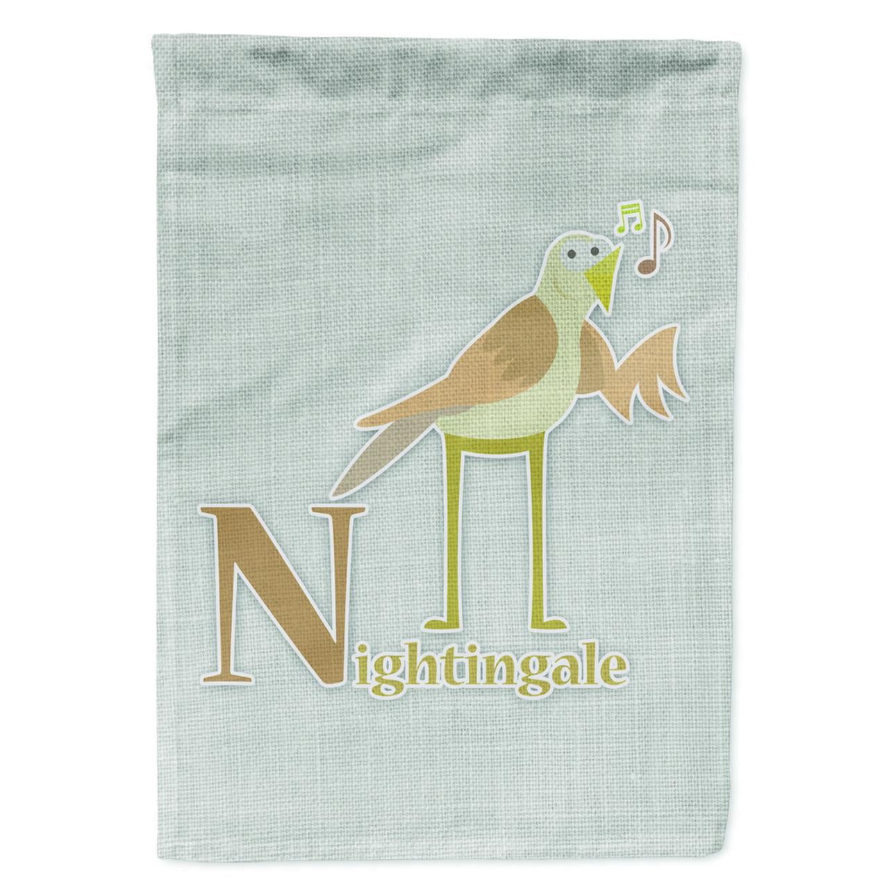 Alphabet N for Nightingale Garden Size Flag