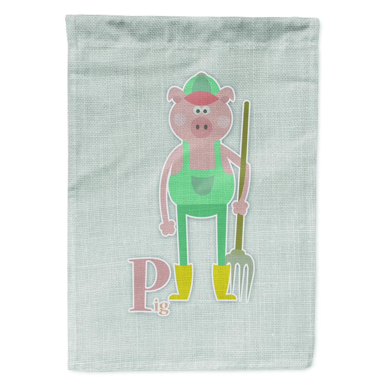 Alphabet P for Pig Garden Size Flag