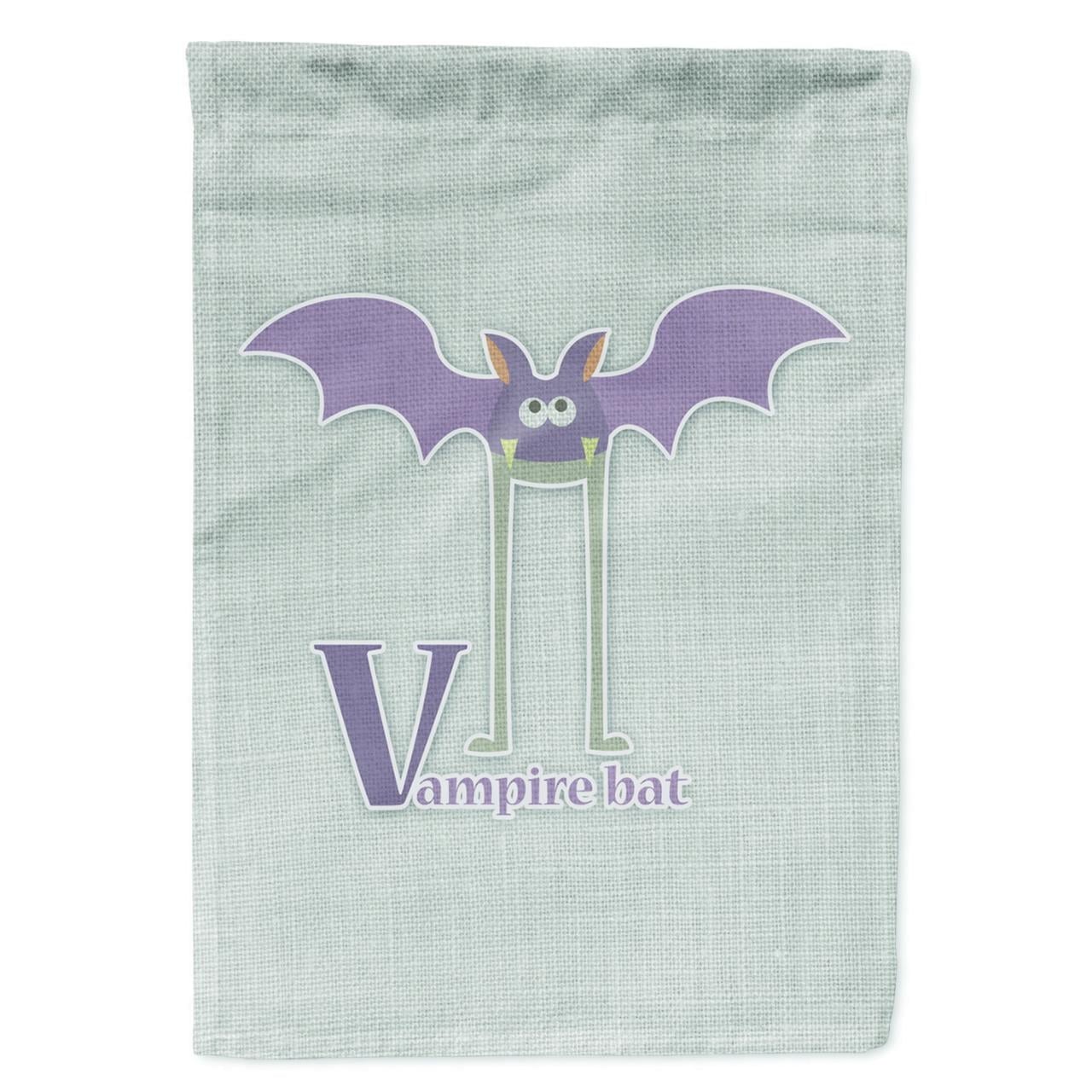 Alphabet V for Vampire Bat Garden Size Flag