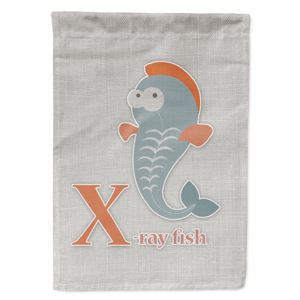 Alphabet X for Xray Fish Garden Size Flag