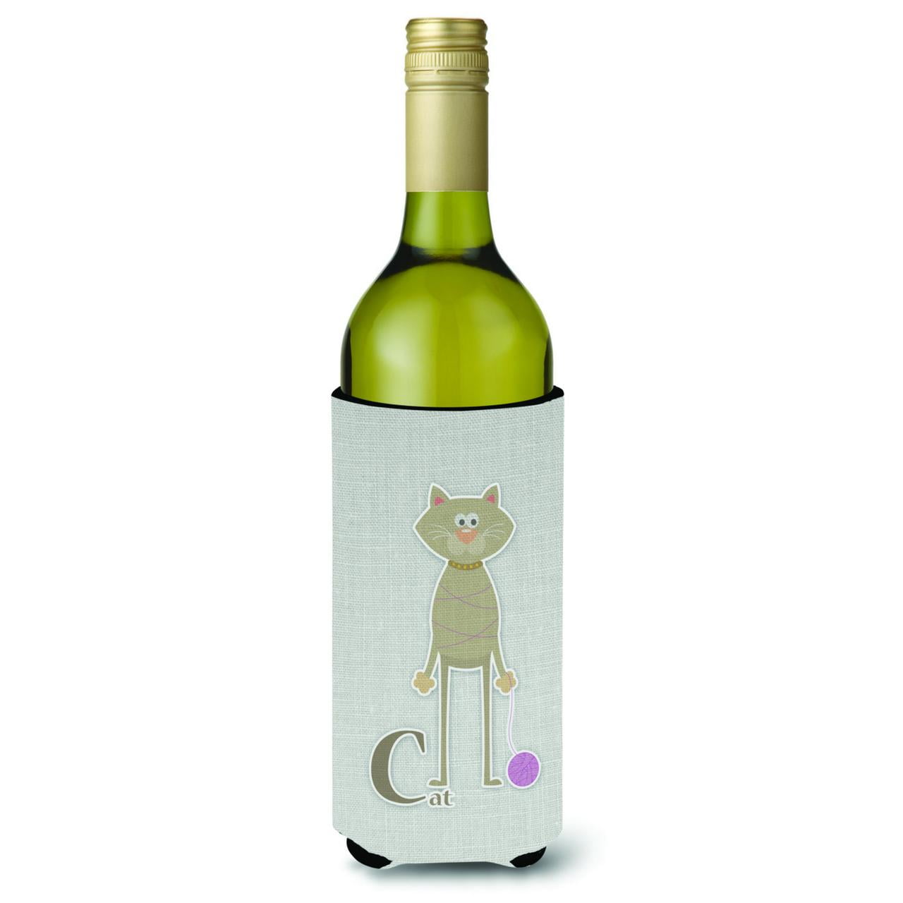 Alphabet C for Cat Wine Bottle Beverge Insulator Hugger