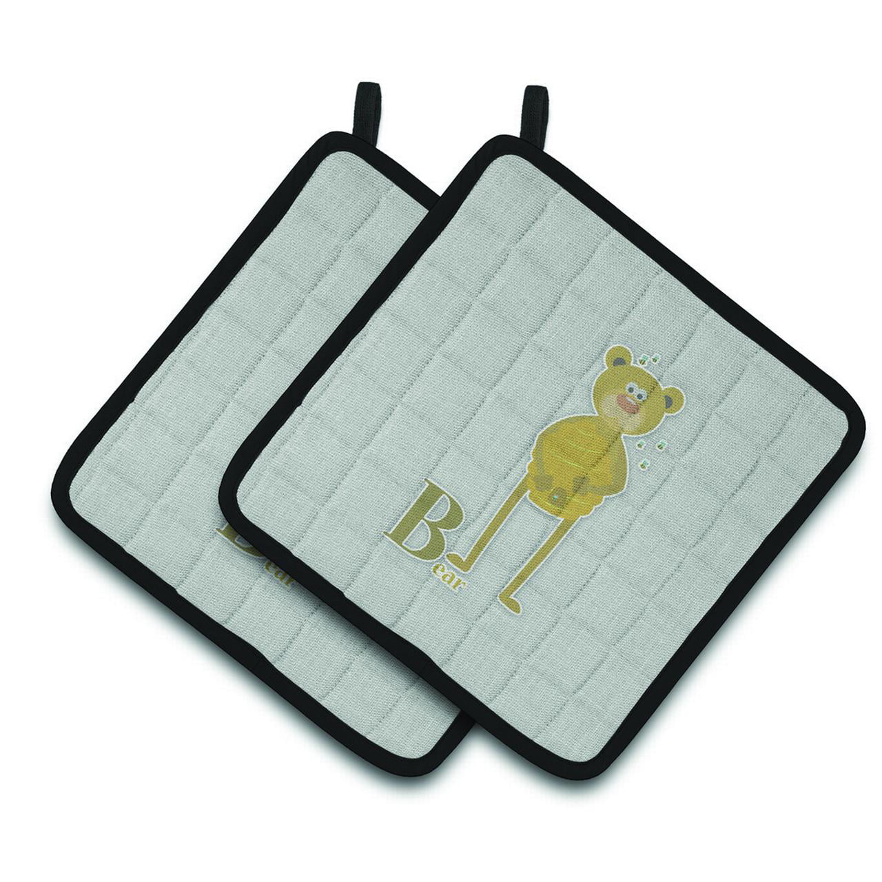 BB5727PTHD Alphabet B For Bear Pair of Pot Holders