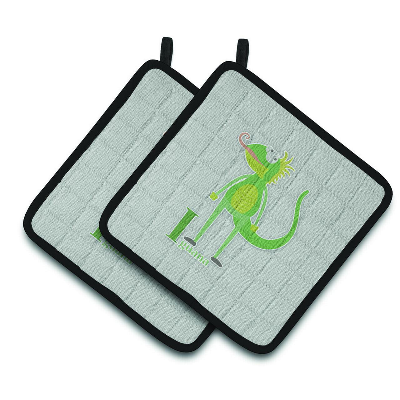Alphabet I For Iguana Pair of Pot Holders