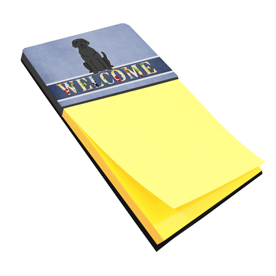 BB5638SN Black Labrador Welcome Sticky Note Holder