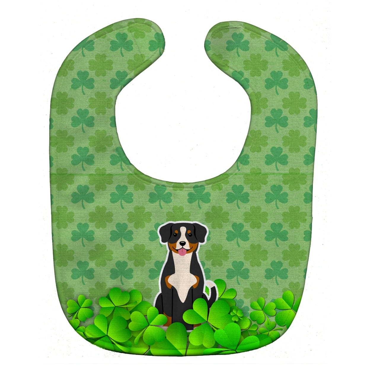 Entlebucher Shamrocks Baby Bib