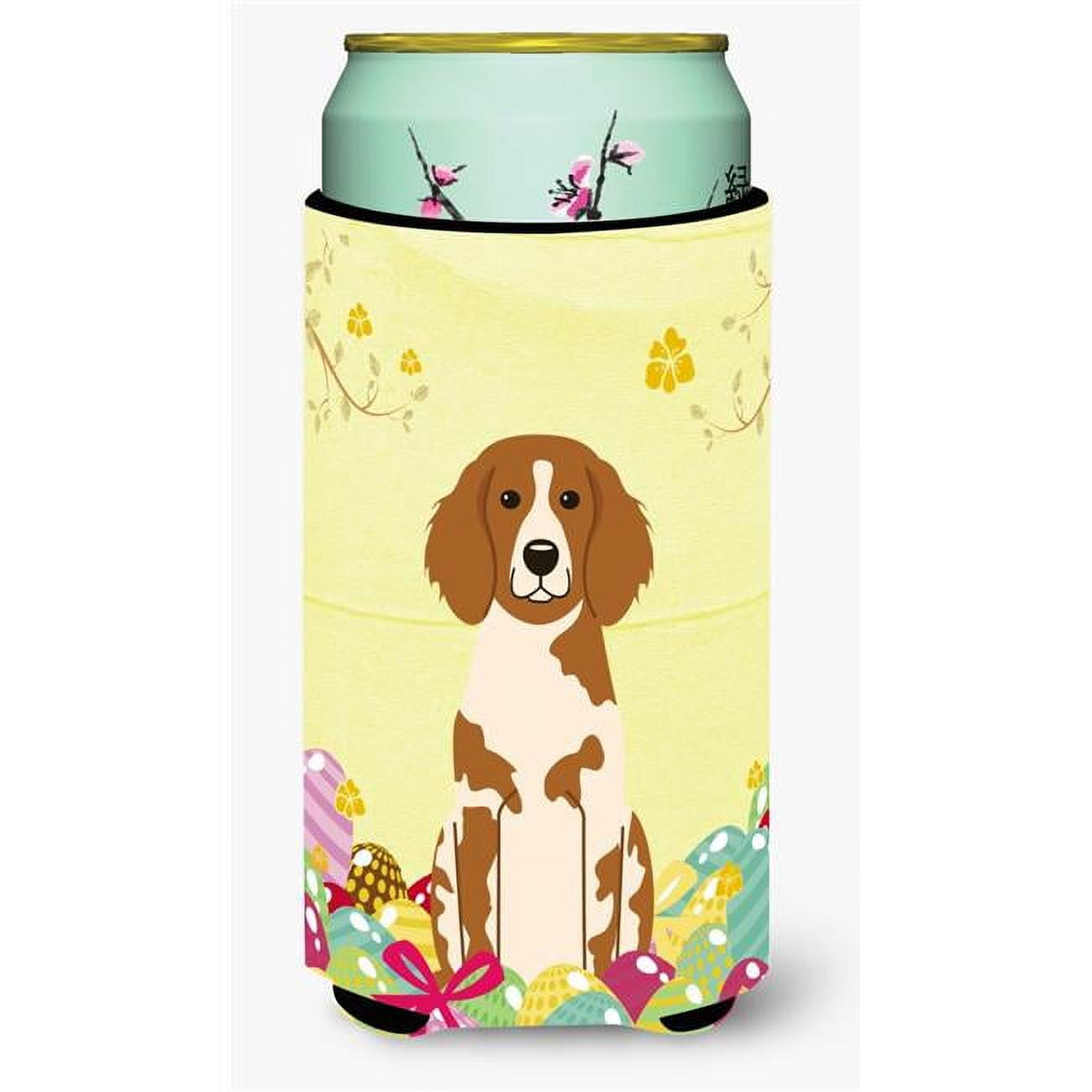 Easter Eggs Brittany Spaniel Tall Boy Beverage Insulator Hugger