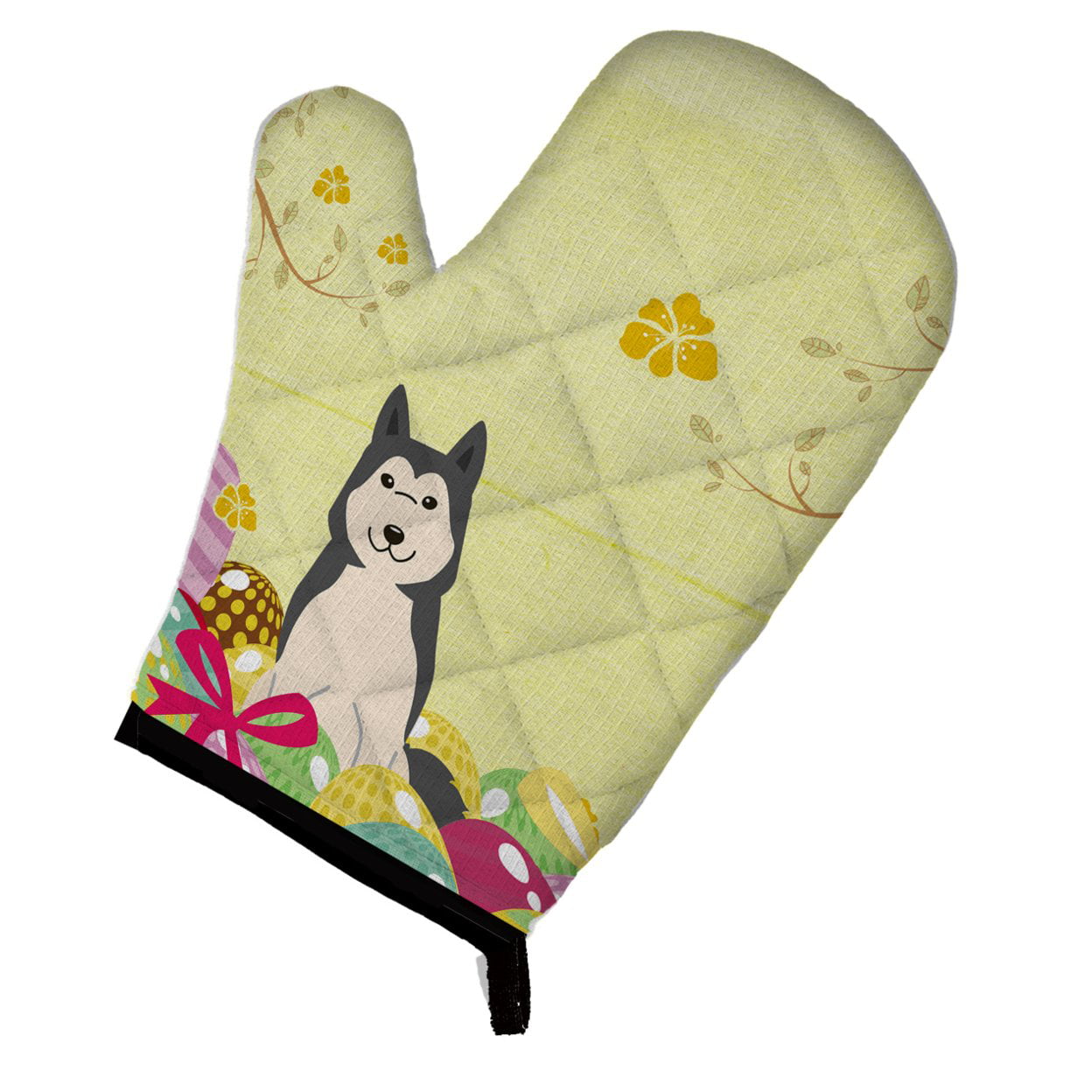 Easter Eggs West Siberian Laika Spitz Oven Mitt