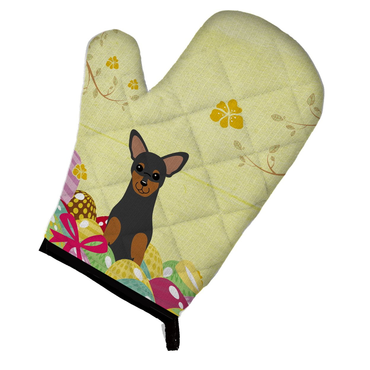 BB6028OVMT Easter Eggs Manchester Terrier Oven Mitt