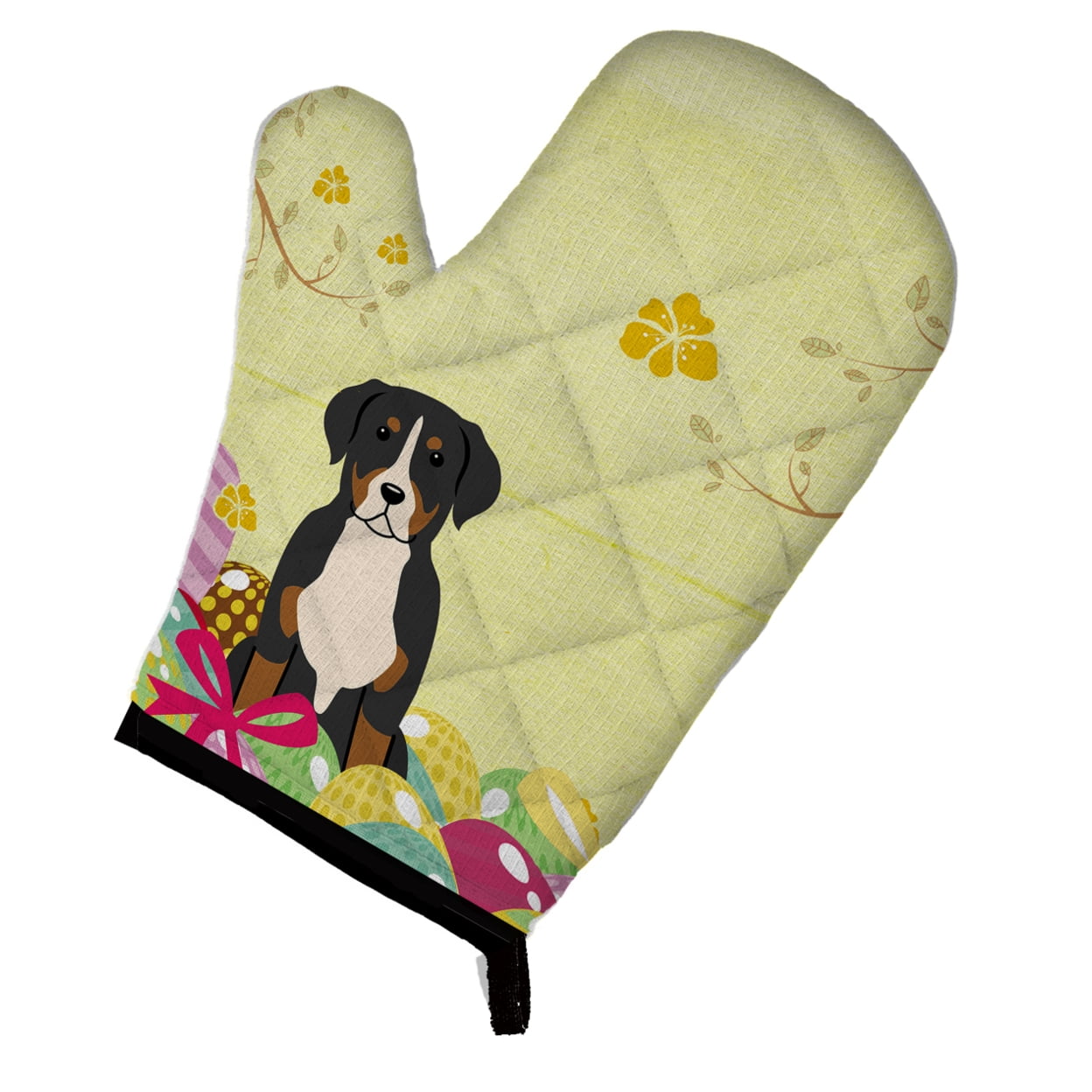 Easter Eggs Greater Swiss Mountain Dog Oven Mitt
