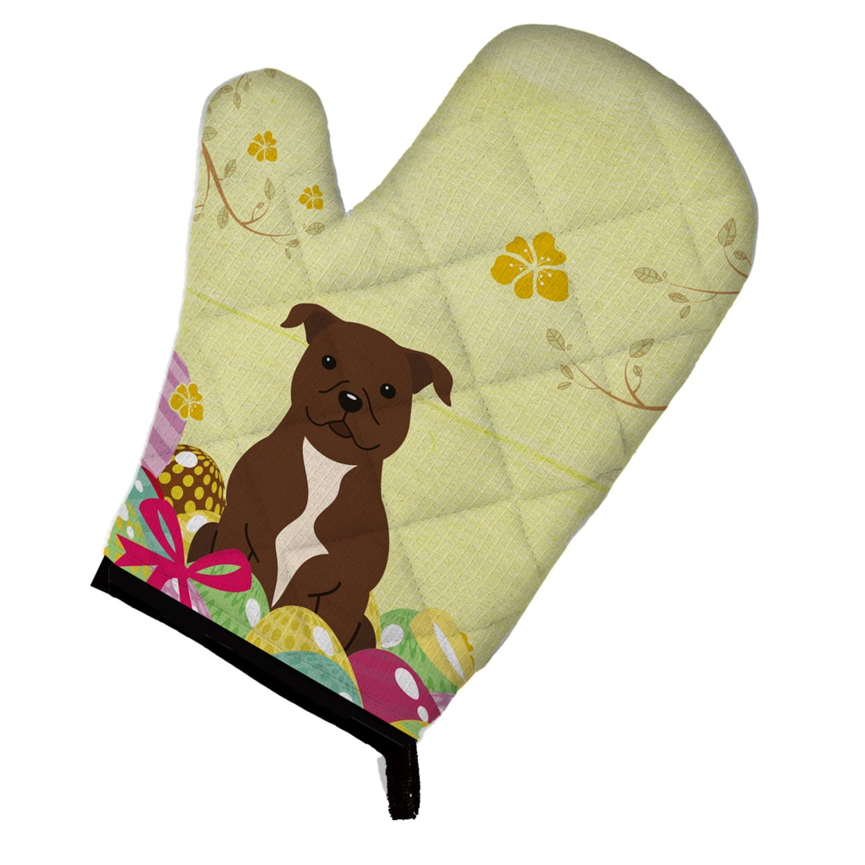 Easter Eggs Staffordshire Bull Terrier Chocolate Oven Mitt