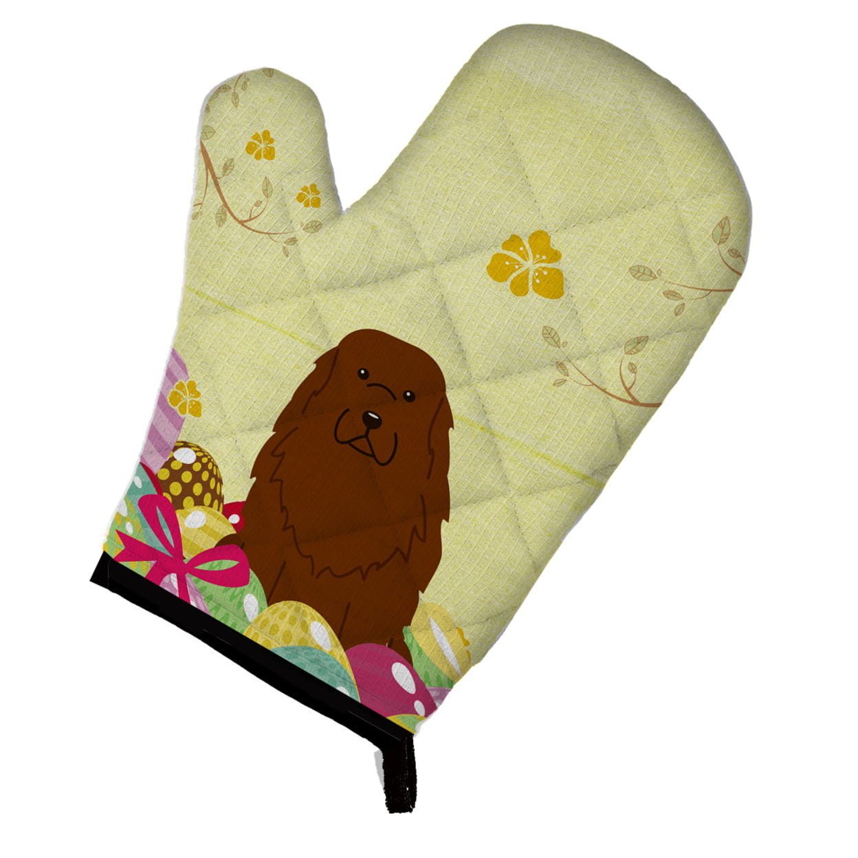 Easter Eggs Caucasian Shepherd Dog Oven Mitt