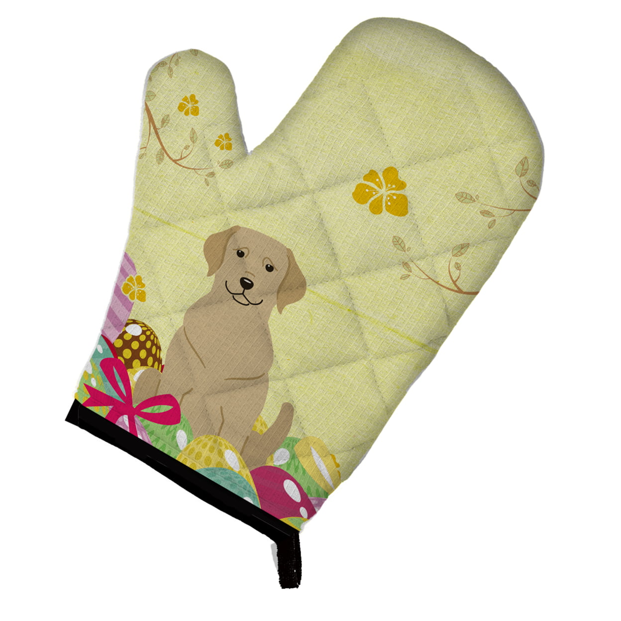 Easter Eggs Yellow Labrador Oven Mitt