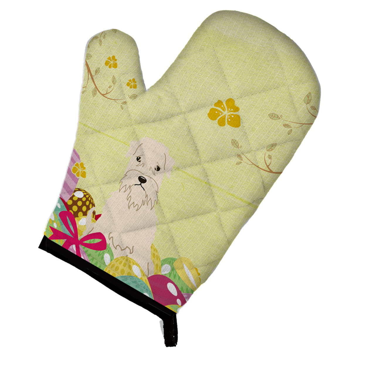 BB6061OVMT Easter Eggs Soft Coated Wheaten Terrier Oven Mitt