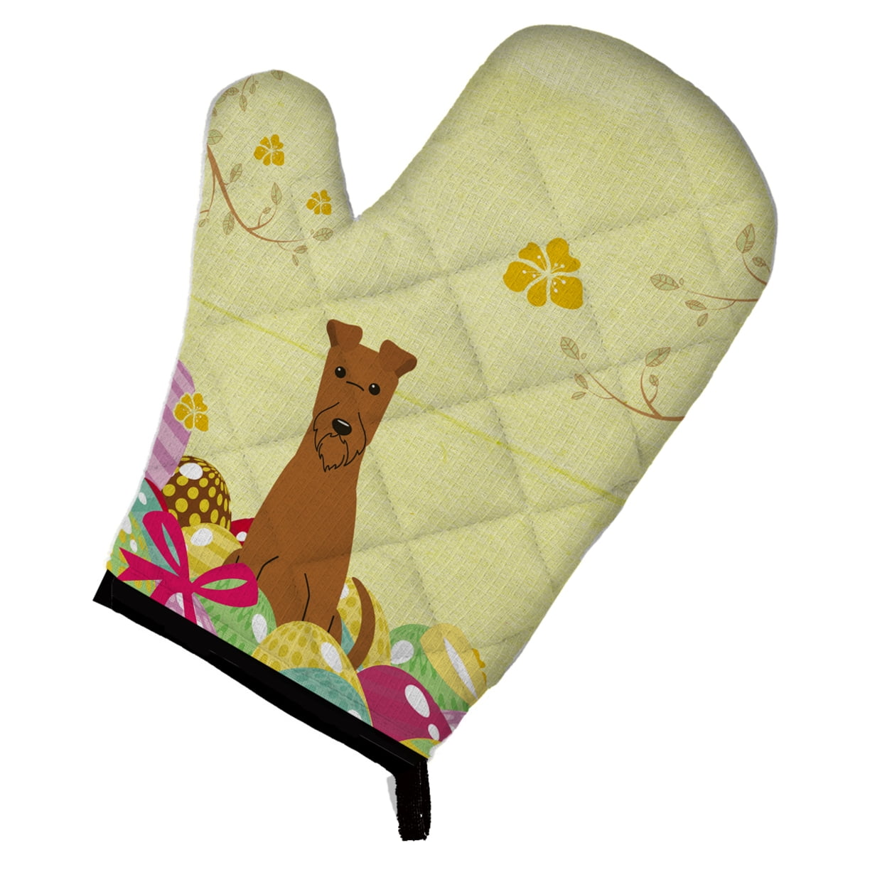 Easter Eggs Irish Terrier Oven Mitt