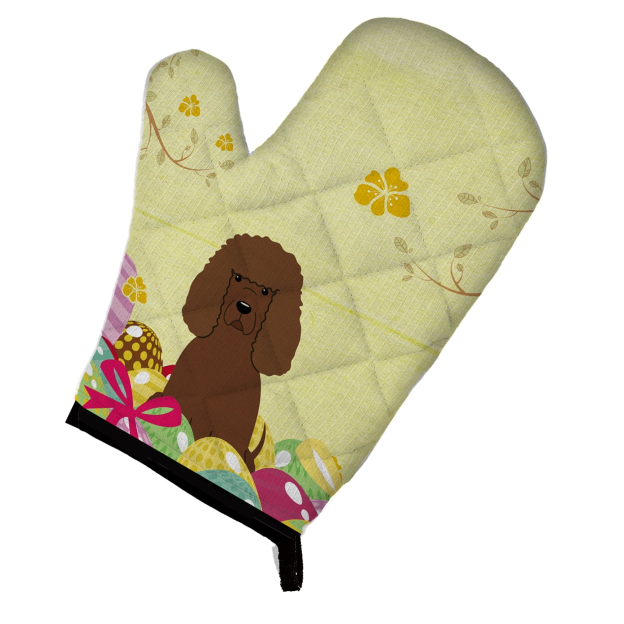 Easter Eggs Irish Water Spaniel Oven Mitt