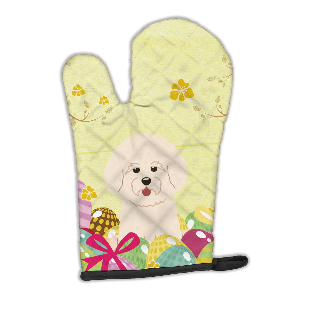 Easter Eggs Bichon Frise Oven Mitt