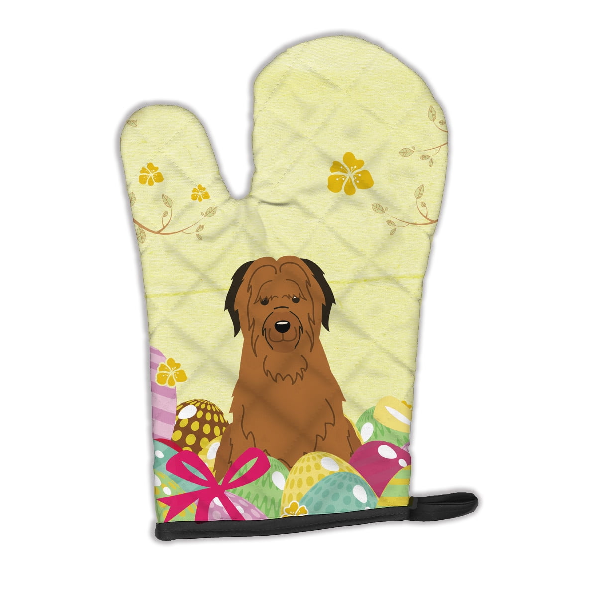 Easter Eggs Briard Brown Oven Mitt