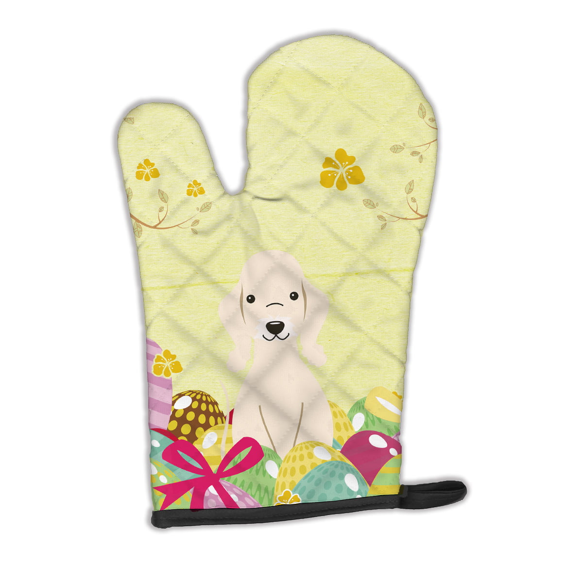 Easter Eggs Bedlington Terrier Sandy Oven Mitt