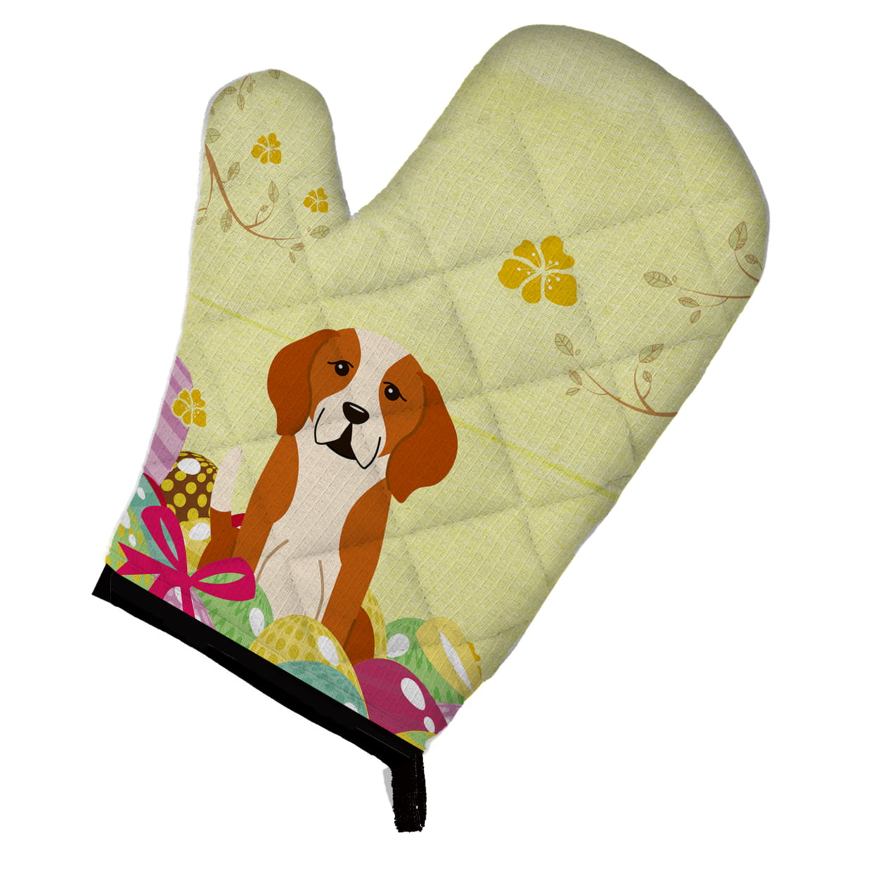 BB6110OVMT Easter Eggs English Foxhound Oven Mitt