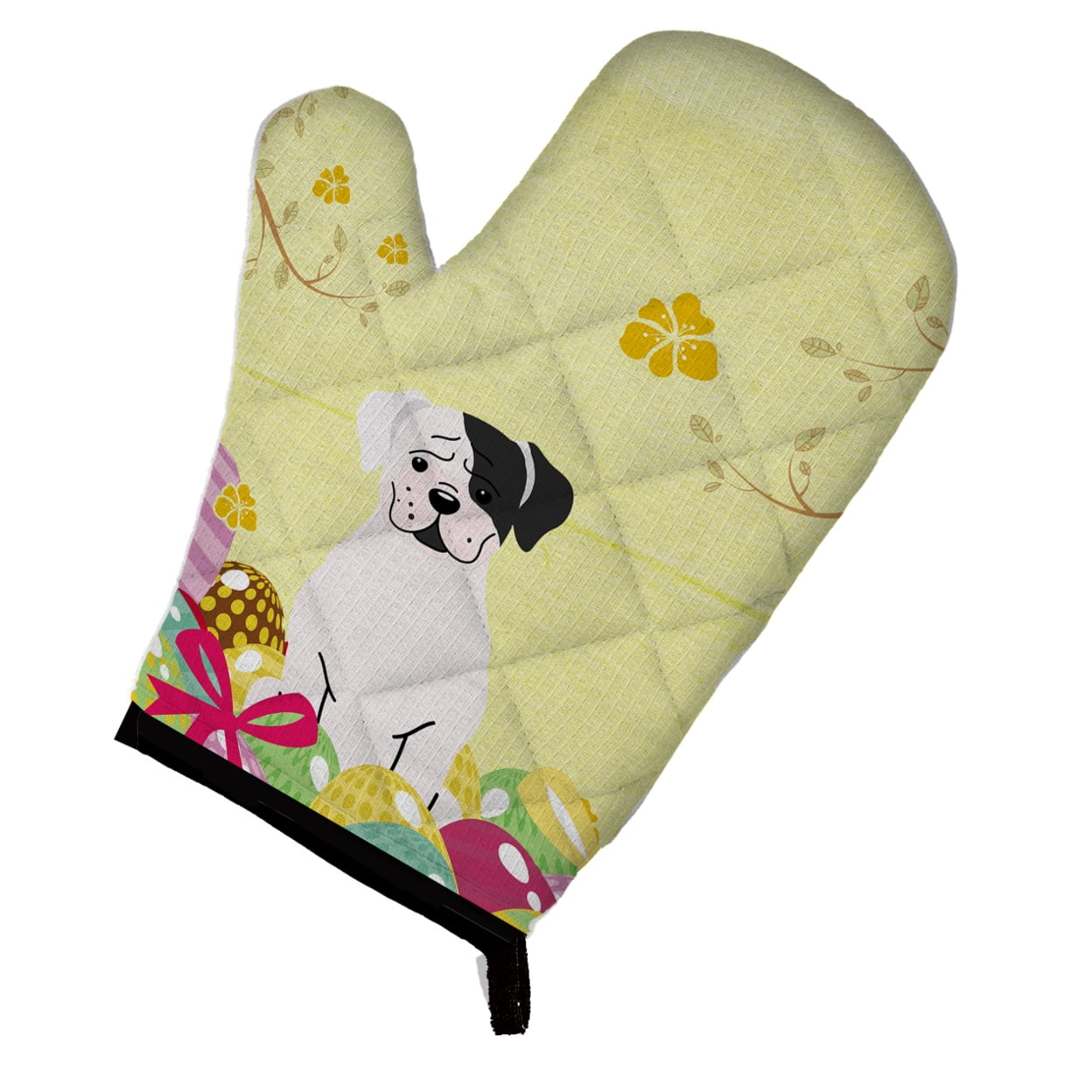 Easter Eggs White Boxer Cooper Oven Mitt