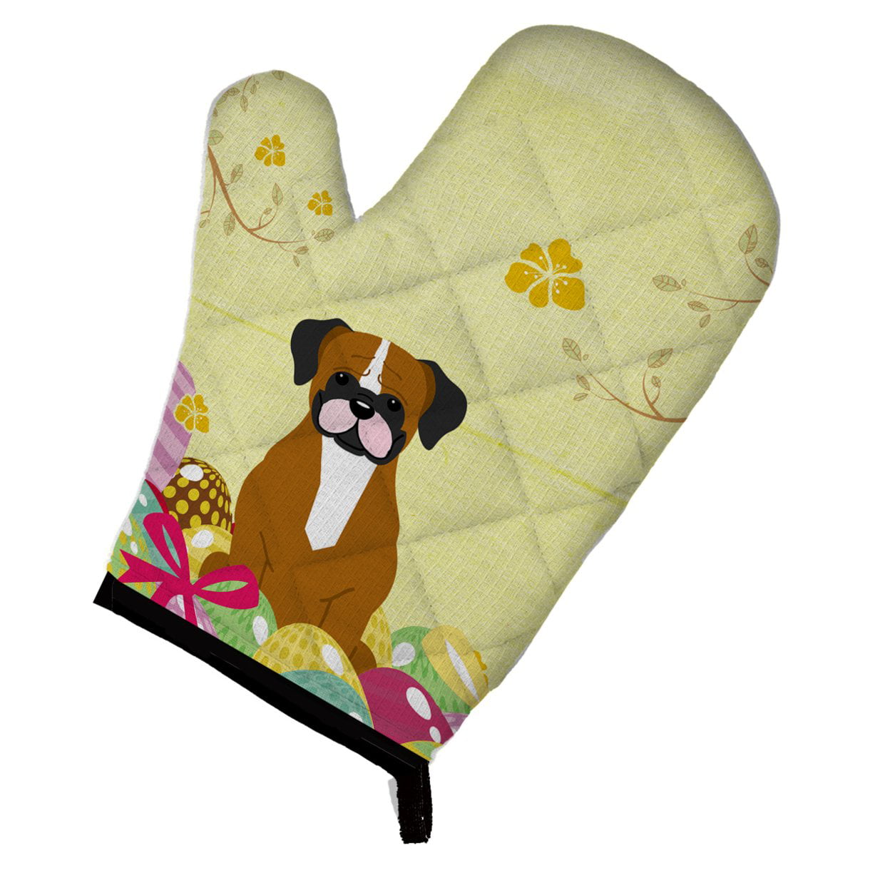 Easter Eggs Flashy Fawn Boxer Oven Mitt