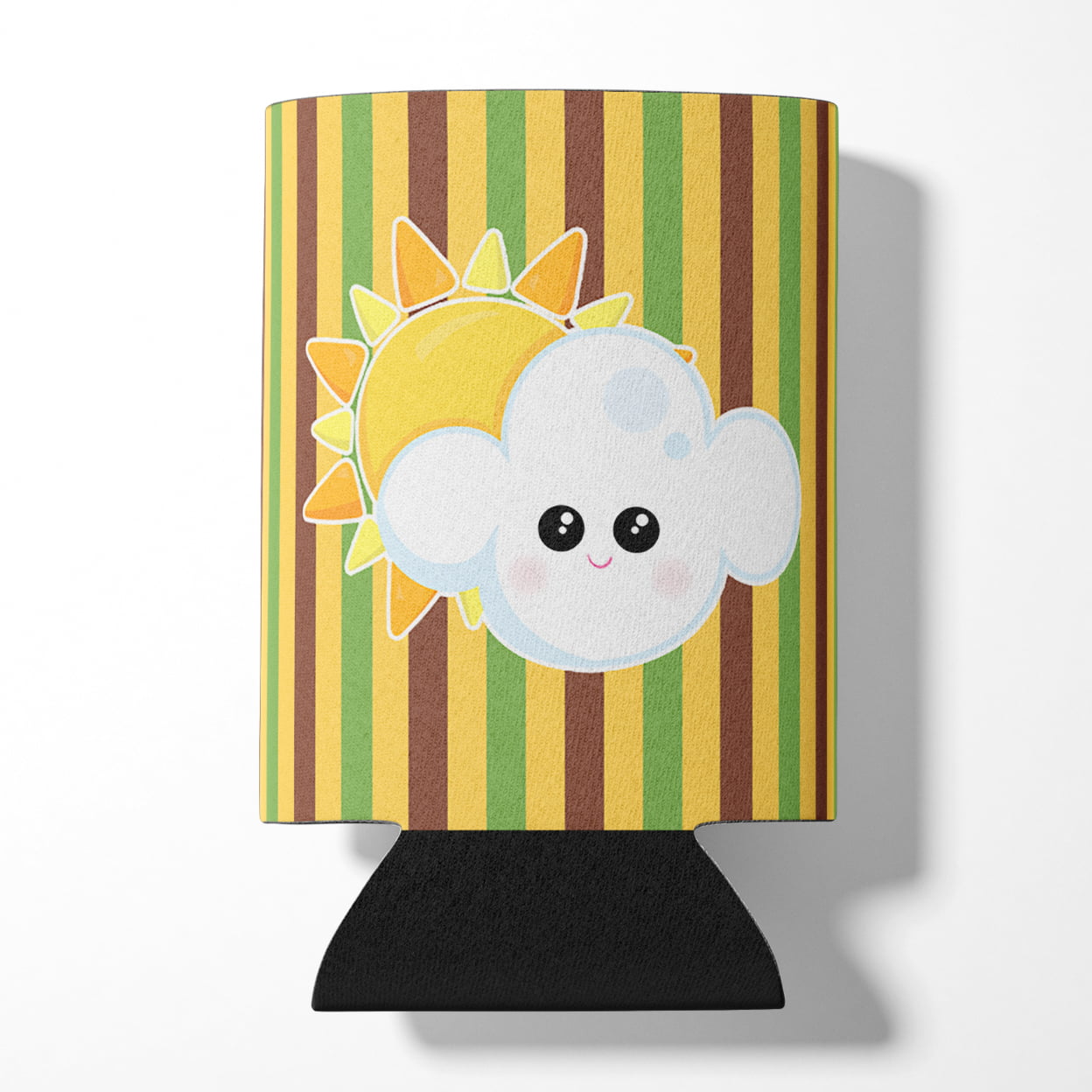Weather Partly Cloudy Face Can or Bottle Hugger
