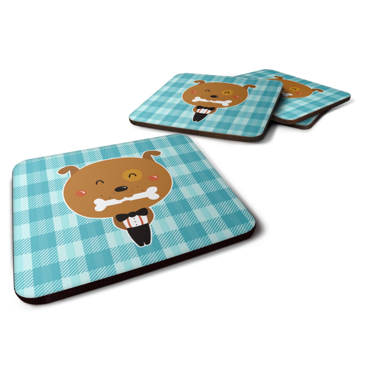 Dog in Tuxedo Foam Coasters - Set of 4