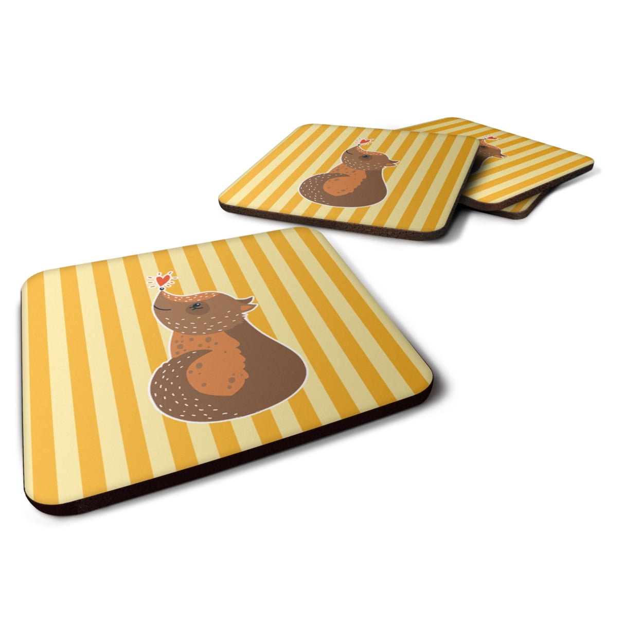 Opossum Love Foam Coasters - Set of 4