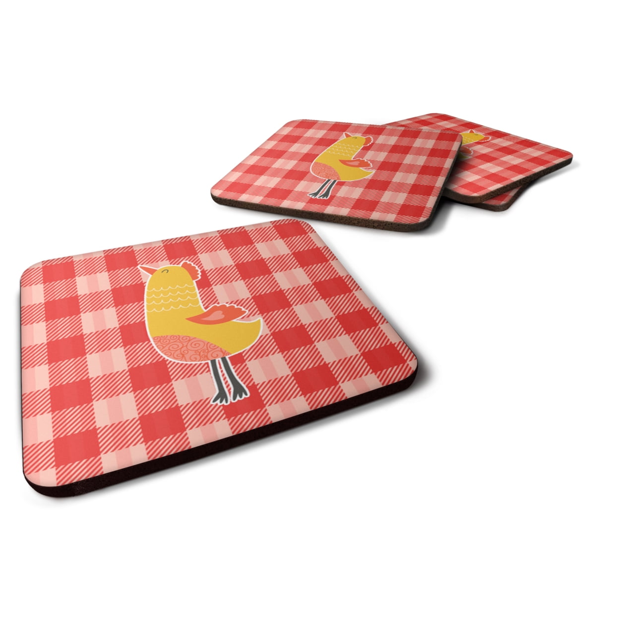 BB6775FC Chicken Foam Coasters - Set of 4