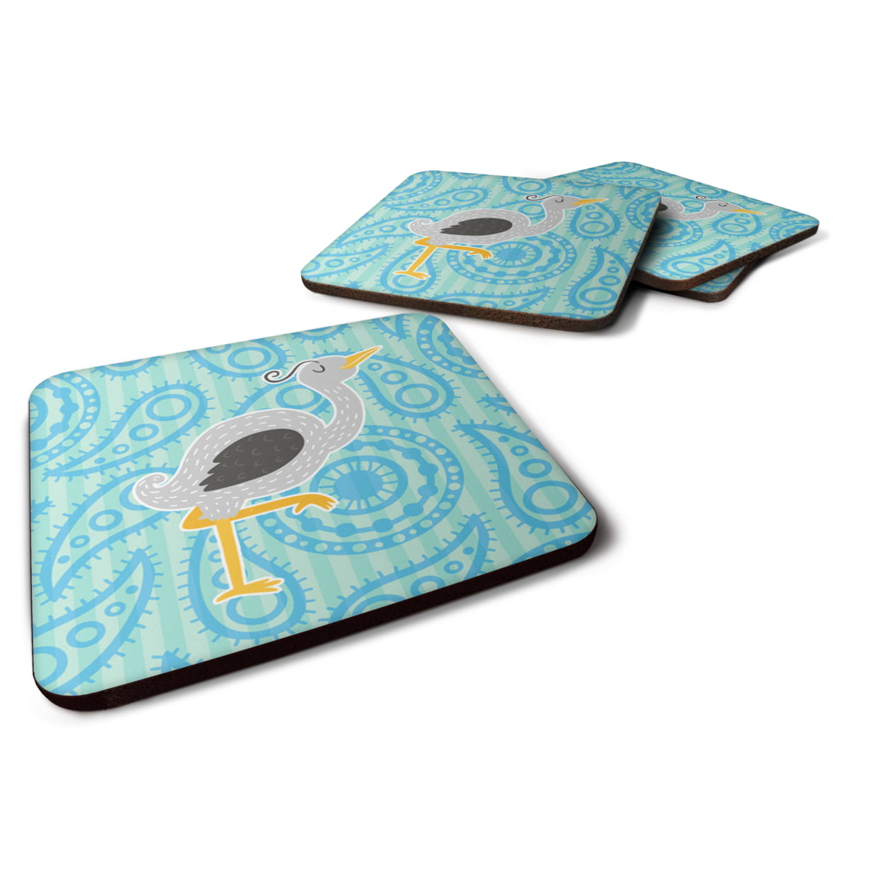 BB6784FC Ostrich Foam Coasters - Set of 4